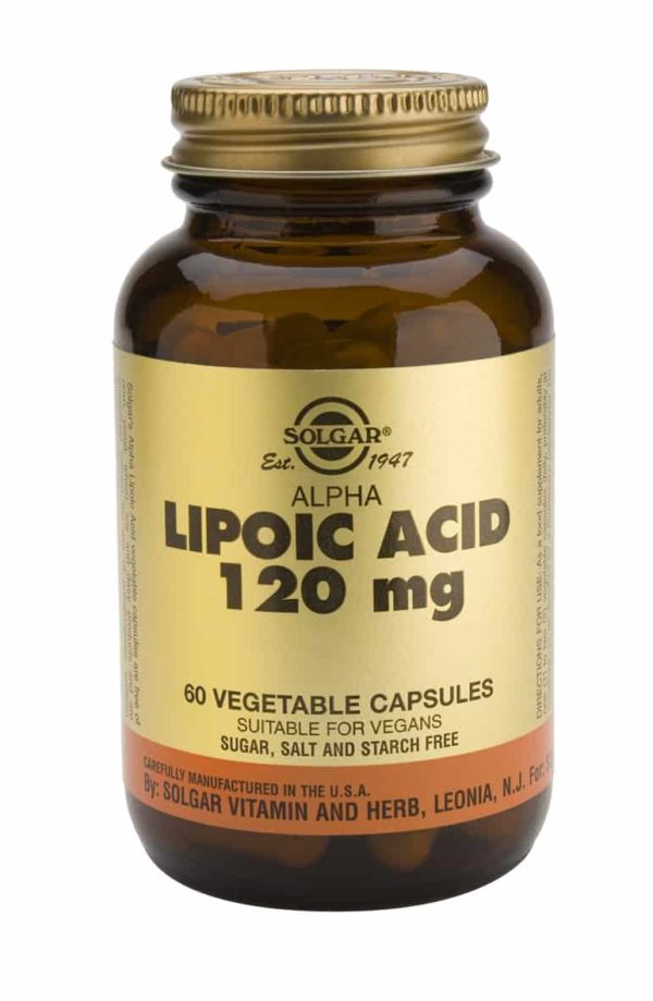 Acido Alfa Lipoico 120Mg 60 Comprimidos de Solgar