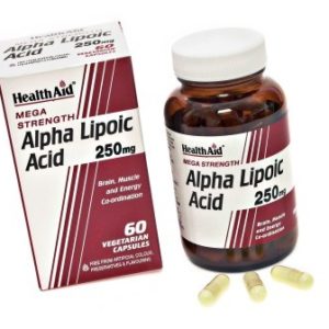 Ácido Alfa Lipoico 250 mg de HealthAid