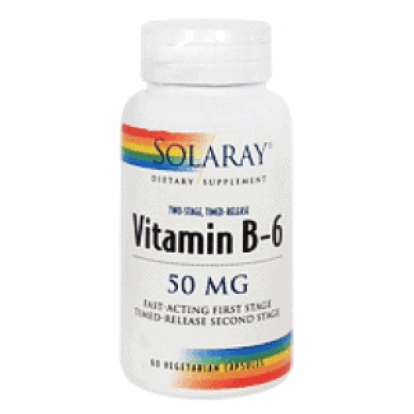 Vitamina b6 50mg solaray