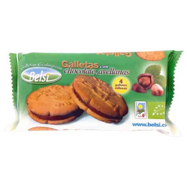 Galletas con chocolate y avellanas 70 gr belsi