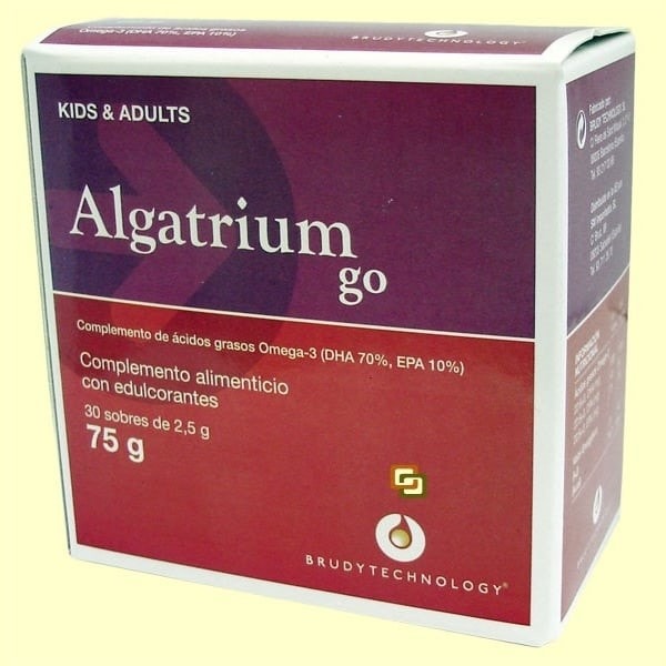 Algatrium go 30 sobres – niños y adultos solaray