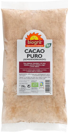 Cacao Puro en Polvo Ecológico Biográ