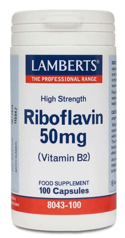Vitamina B2 Riboflavina Lamberts