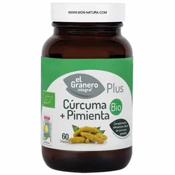 curcuma y pimienta bio capsulas el granero