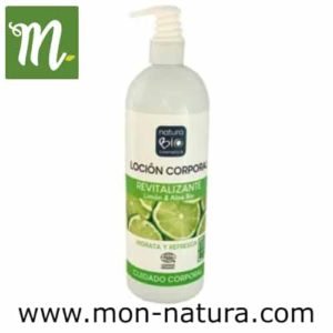 LOCION CORPORAL REVITALIZANTE limon-aloe 740ml BIO (NATURABIO cosmetics)
